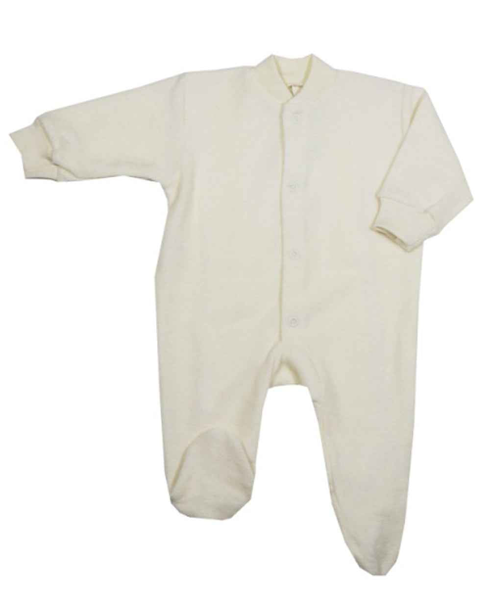 Cosilana Baby Schlafanzug 1-tlg mit Fuss Woll-Frottee