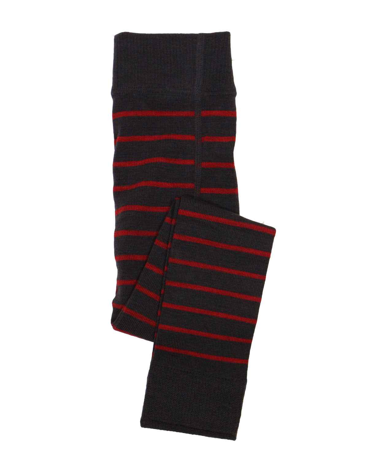 Kinder Leggings geringelt Schurwolle Baumwolle mit Elasthan