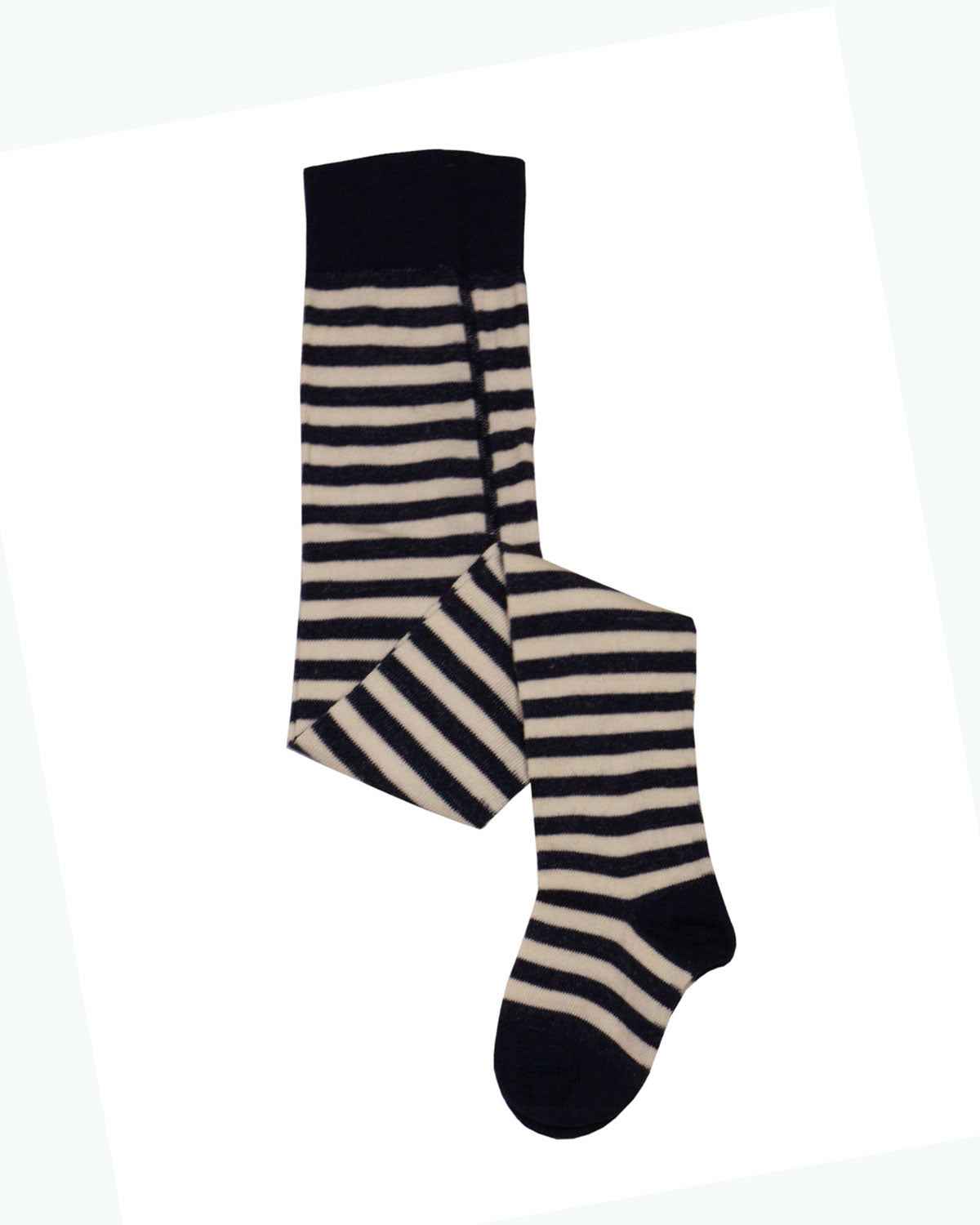 Kinder Strumpfhose geringelt kbT Wolle Bio Baumwolle mit Elasthan