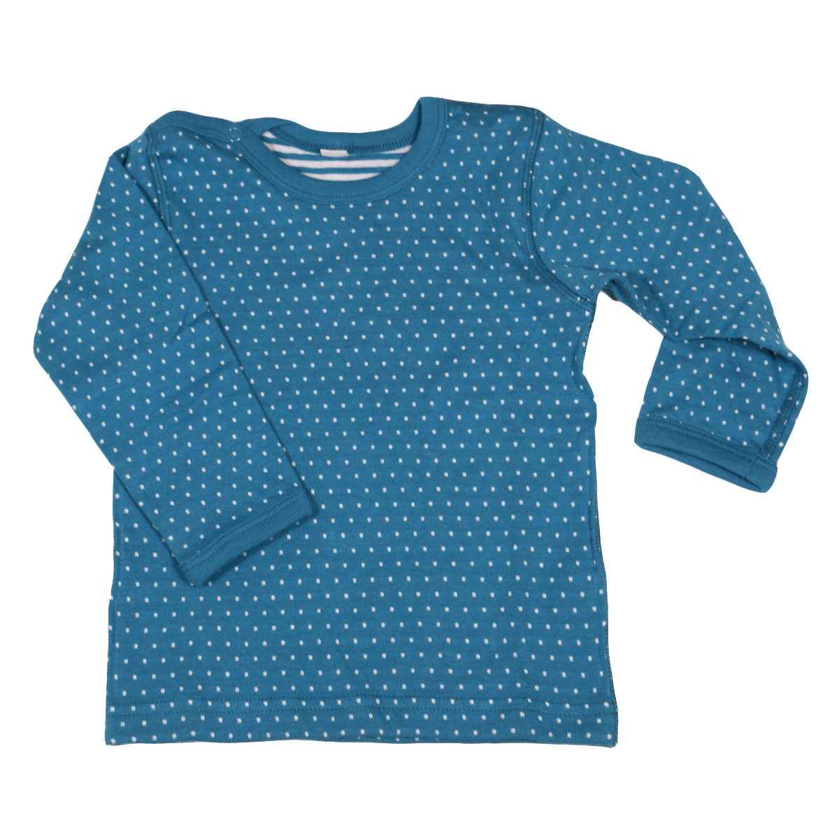 Leela Cotton Wendelangarmshirt Baumwolle (Bio) blau/weiss