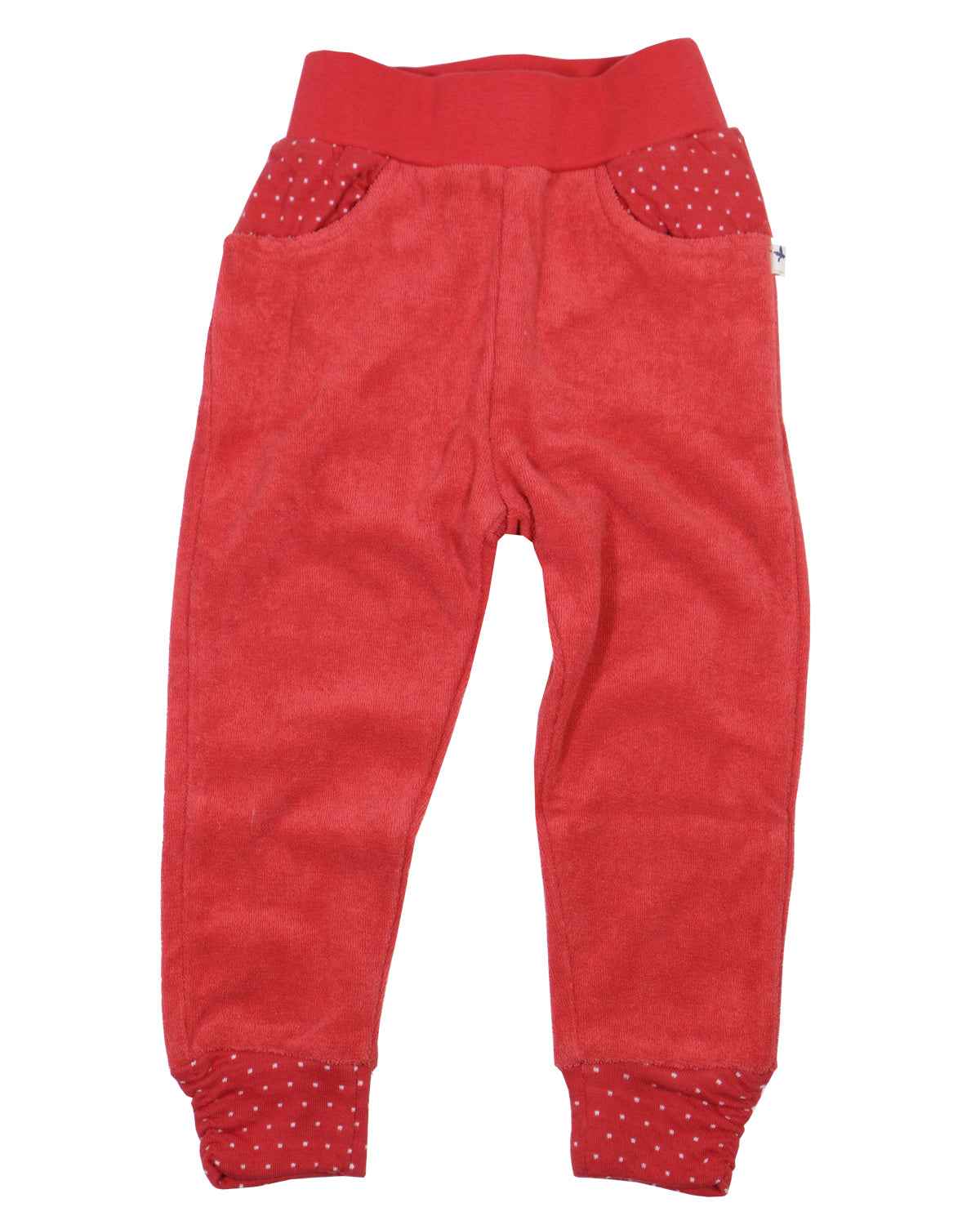 Leela Cotton Frottee Mädchenhose Hibiskus