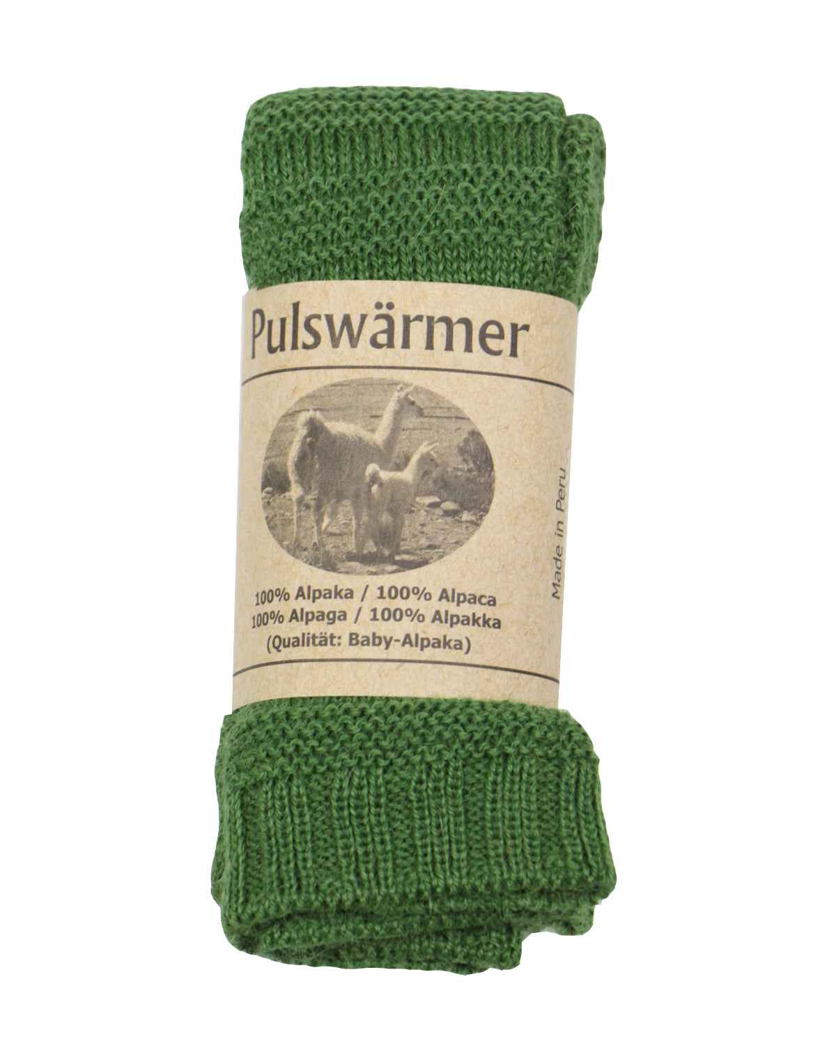 Strick-Pulswärmer Alpaka mit Daumenloch