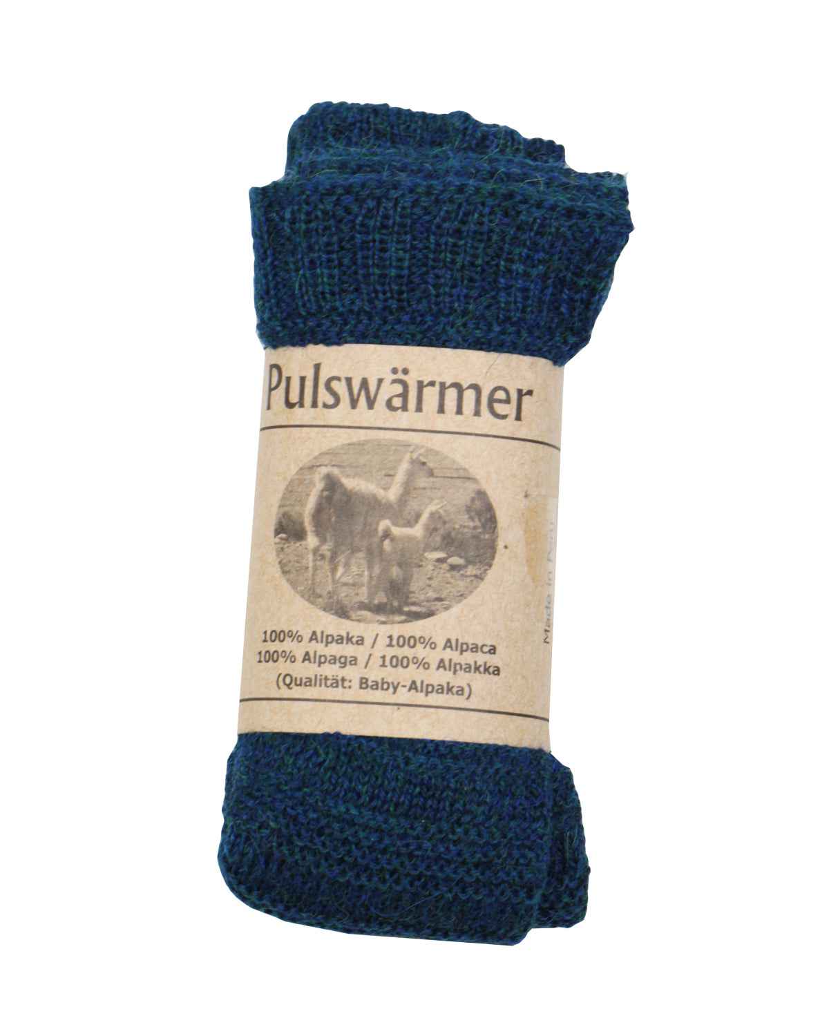 Strick-Pulswärmer Alpaka mit Daumenloch