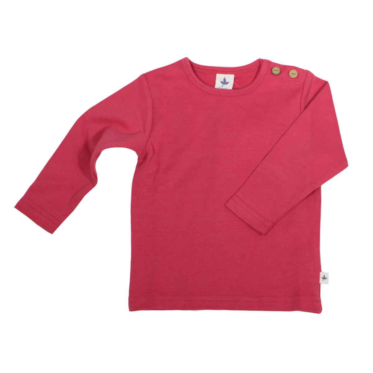 Leela Cotton Langarmshirt uni Bio Baumwolle