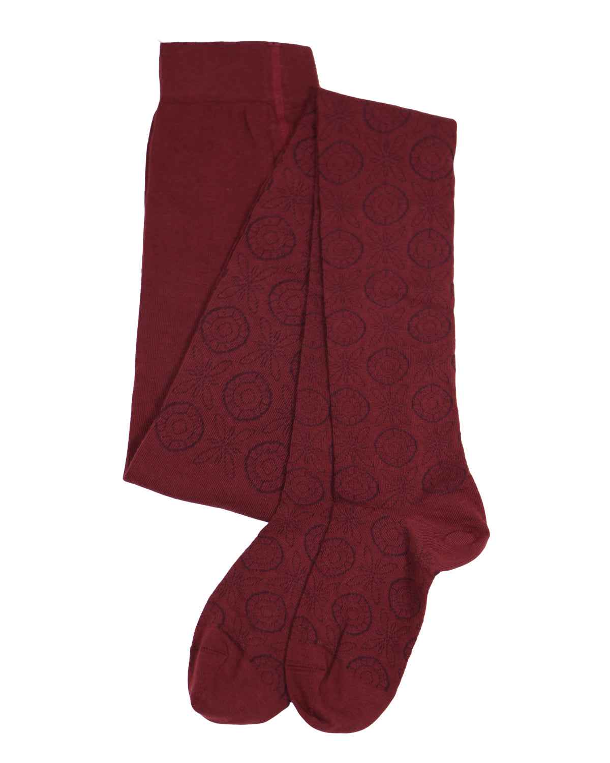 Damen Strumpfhose Kringelmuster Bio Baumwolle Elasthan