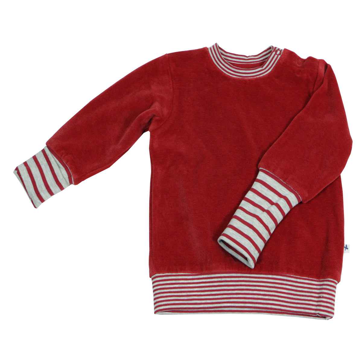 Nicky-Sweatshirt Baumwolle Bio Farbe ziegelrot