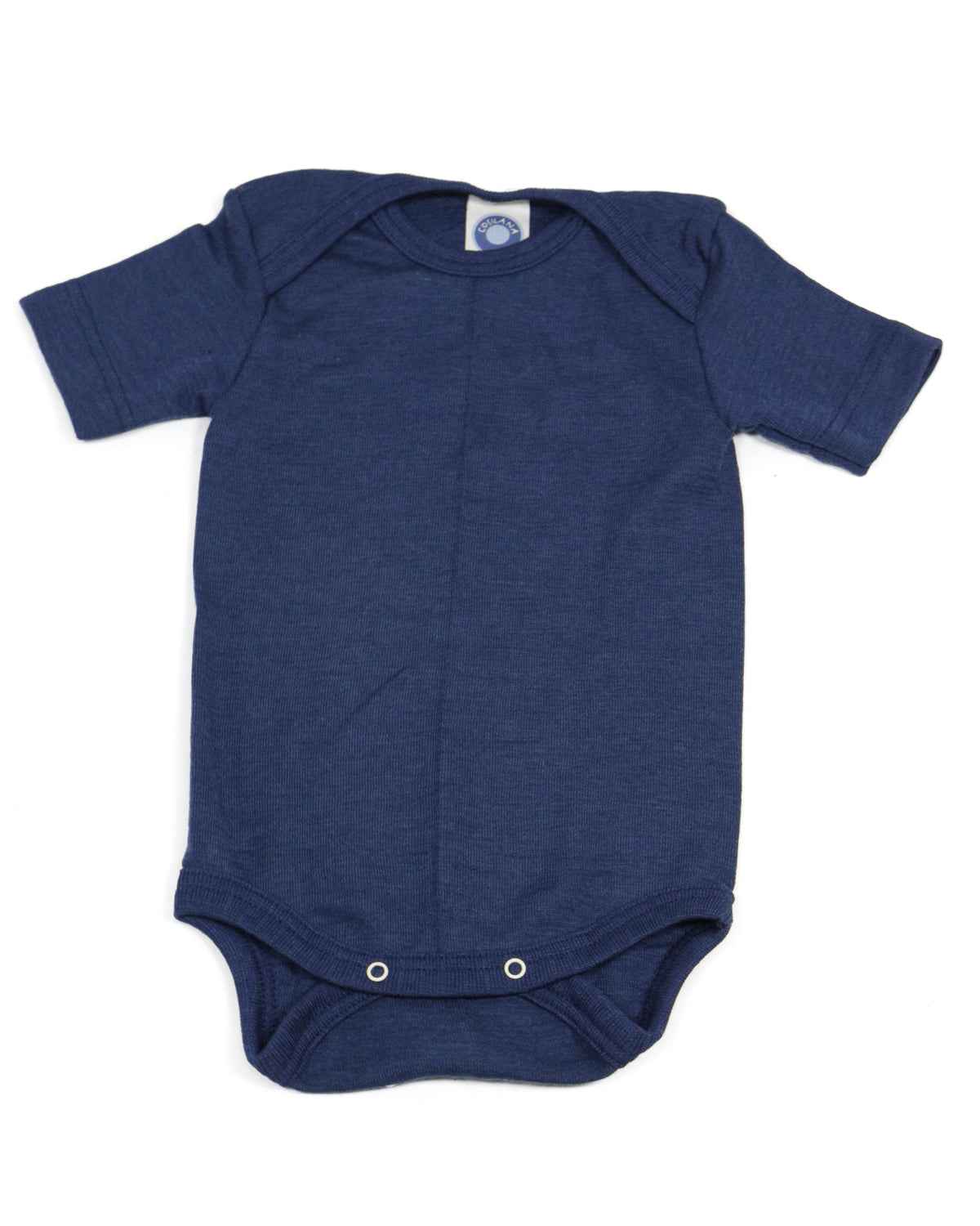 Cosilana Baby Body Kurzarm Uni Wolle Seide