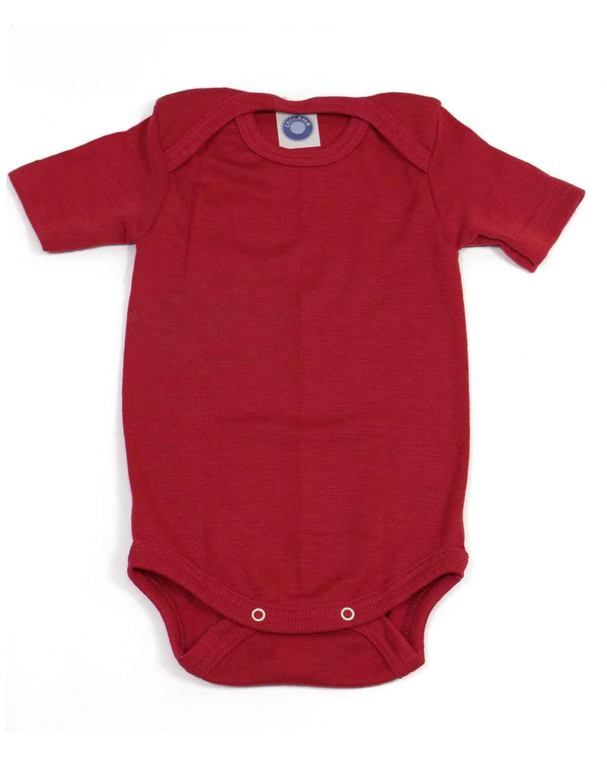 Cosilana Baby Body Kurzarm Uni Wolle Seide