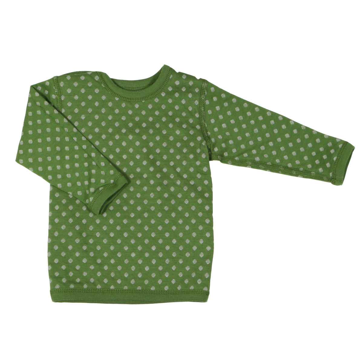 Leela Cotton Wendelangarmshirt Baumwolle (Bio), waldgrün-beigemelange