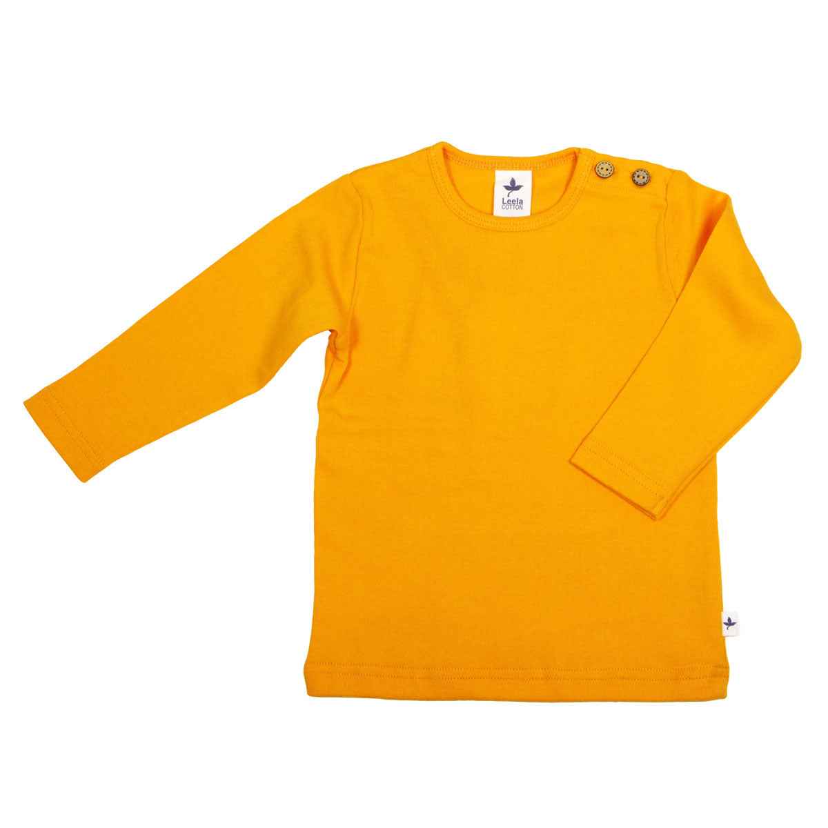 Leela Cotton Langarmshirt uni Bio Baumwolle