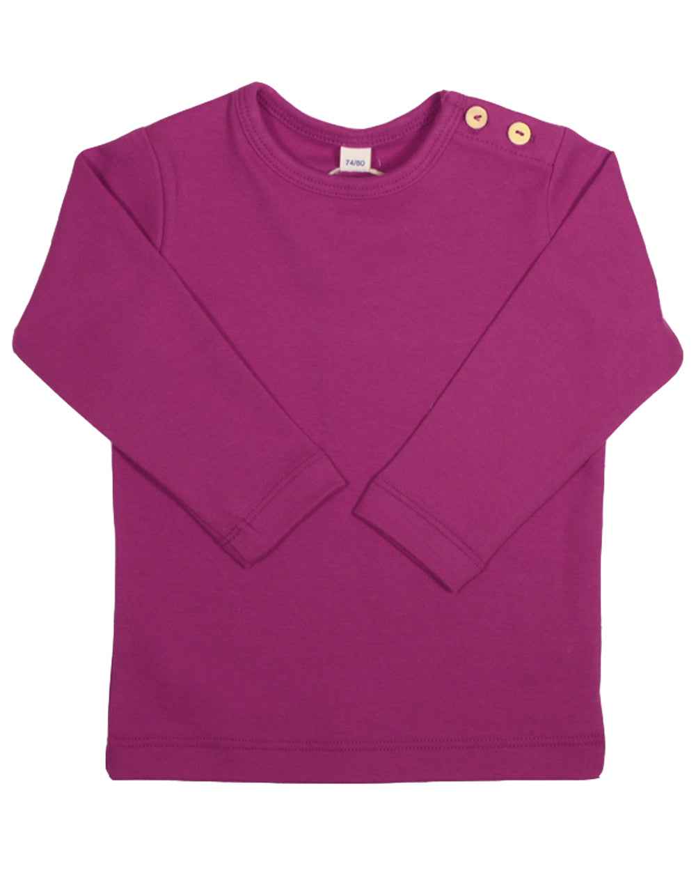 Leela Cotton Langarmshirt uni Bio Baumwolle