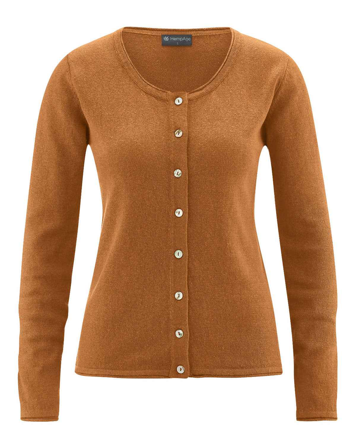 Hempage Damen Cardigan Hanf Bio Baumwolle recycelt