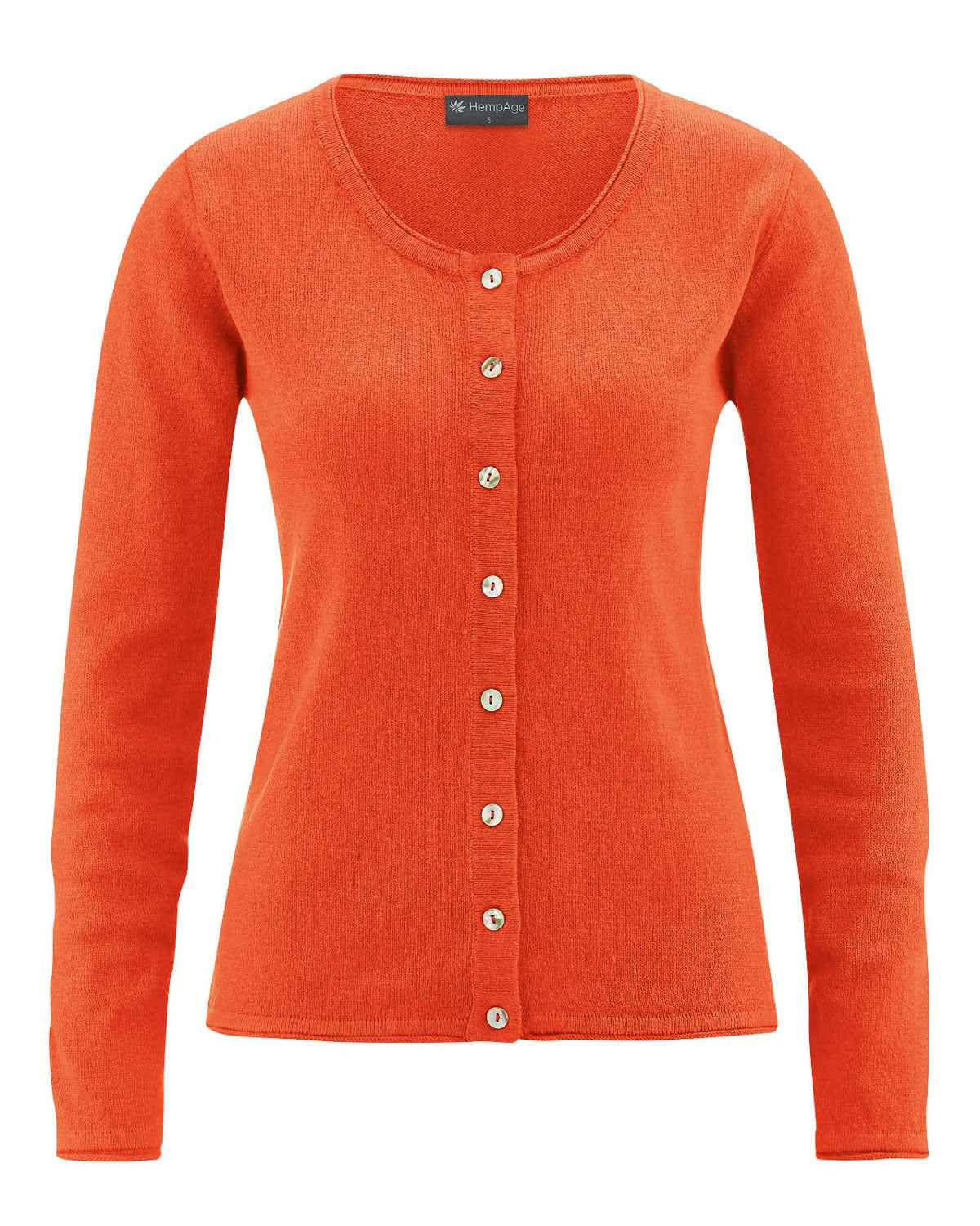 Hempage Damen Cardigan Hanf Bio Baumwolle recycelt