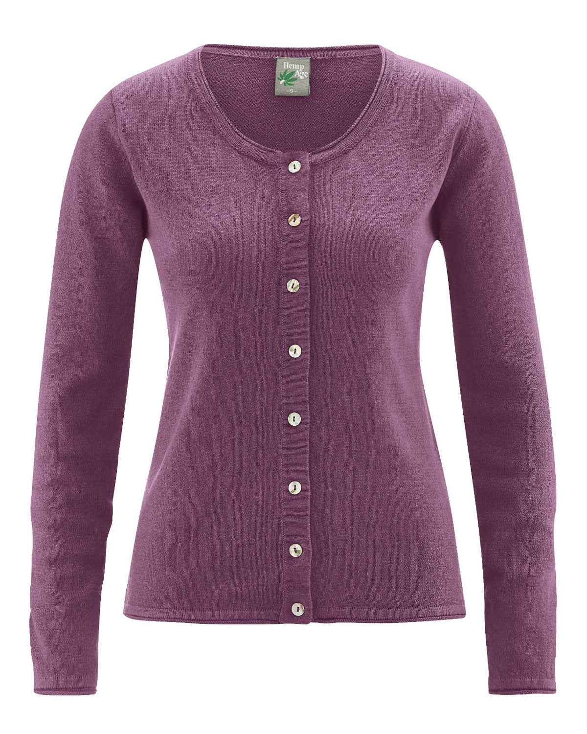 Hempage Damen Cardigan Hanf Bio Baumwolle recycelt