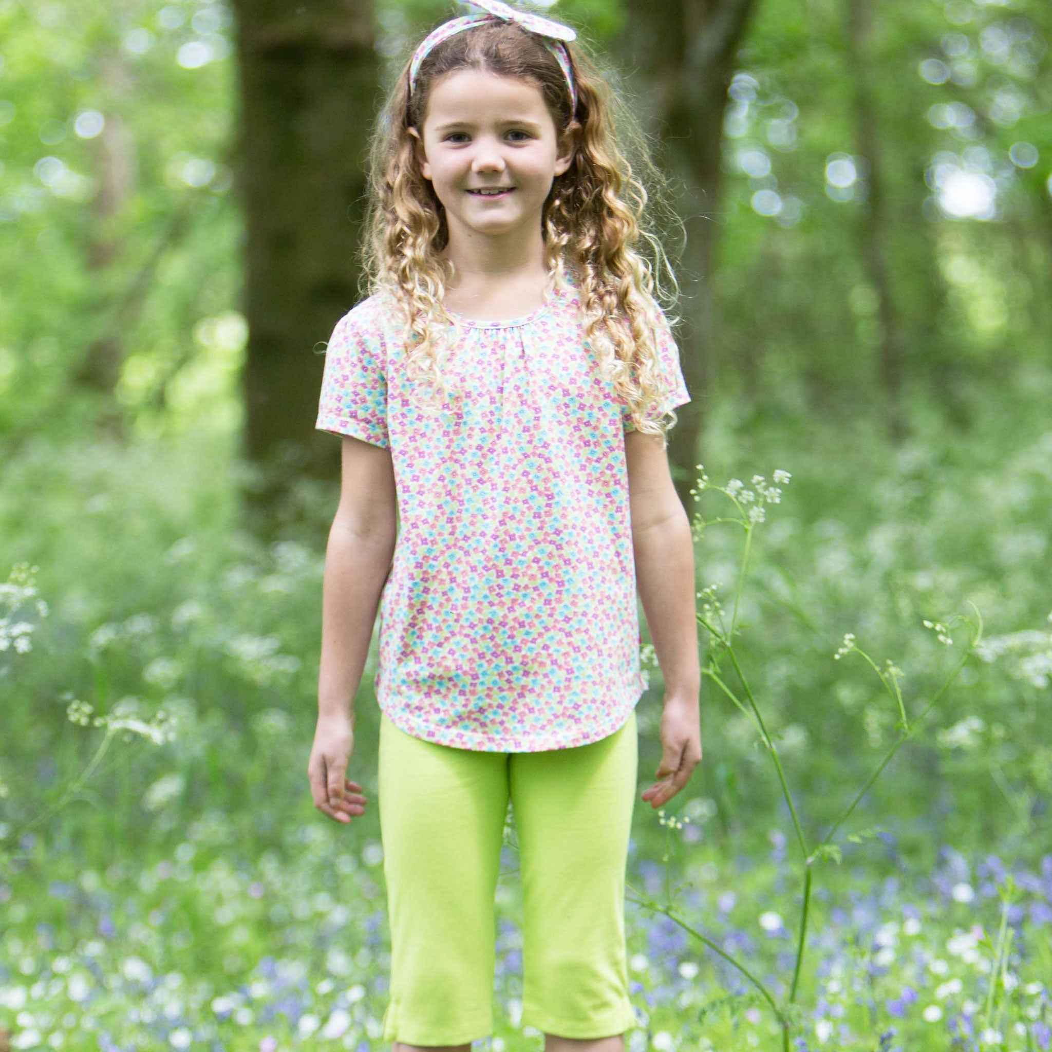 Kinder Legging kurz aus Baumwolle (Bio)