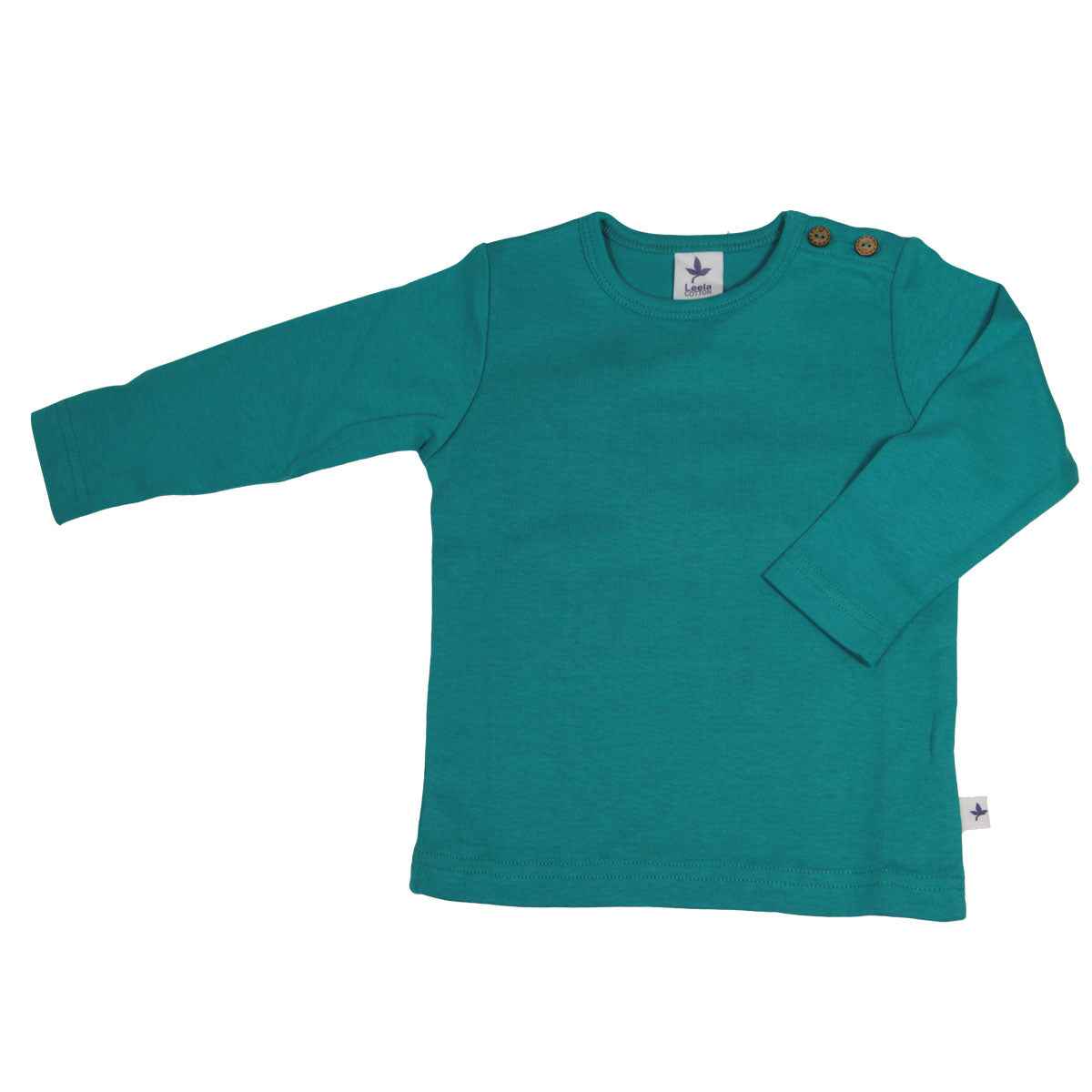 Leela Cotton Langarmshirt uni Bio Baumwolle