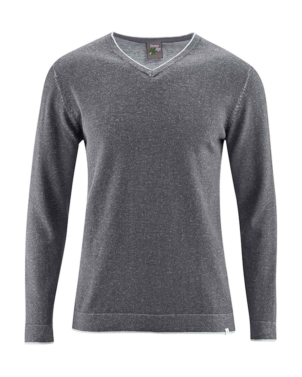 Herren Pullover V-Ausschnitt Bio Baumwolle Hanf