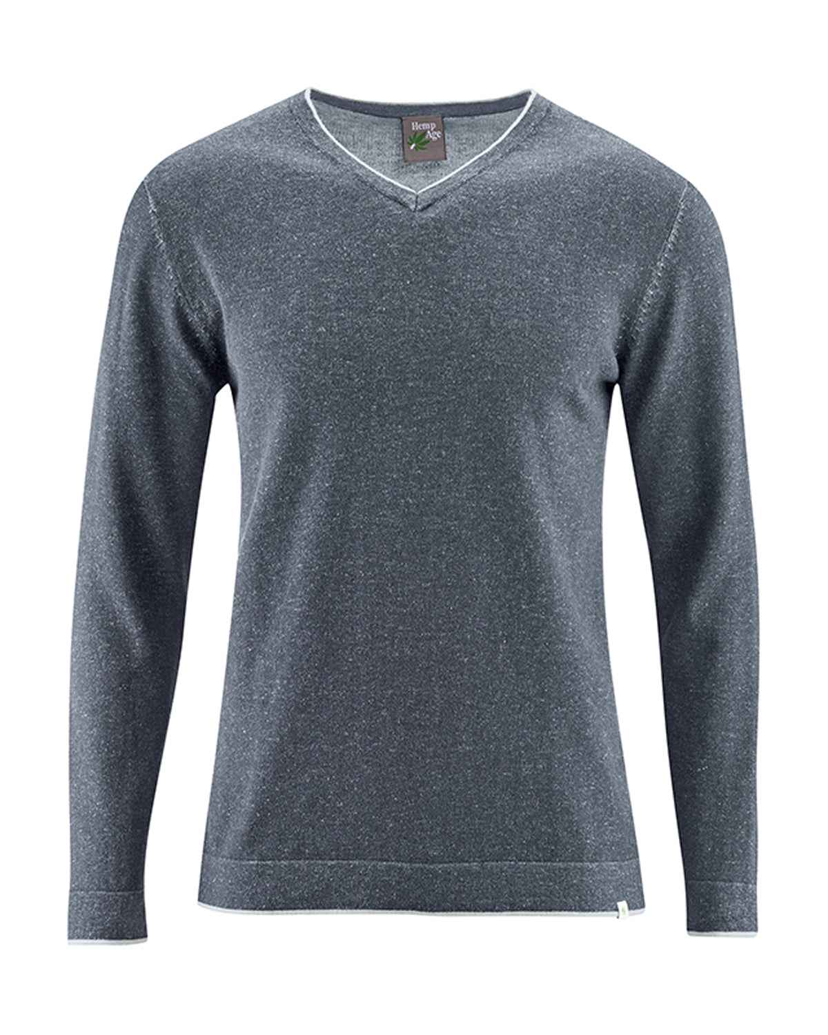 Herren Pullover V-Ausschnitt Bio Baumwolle Hanf