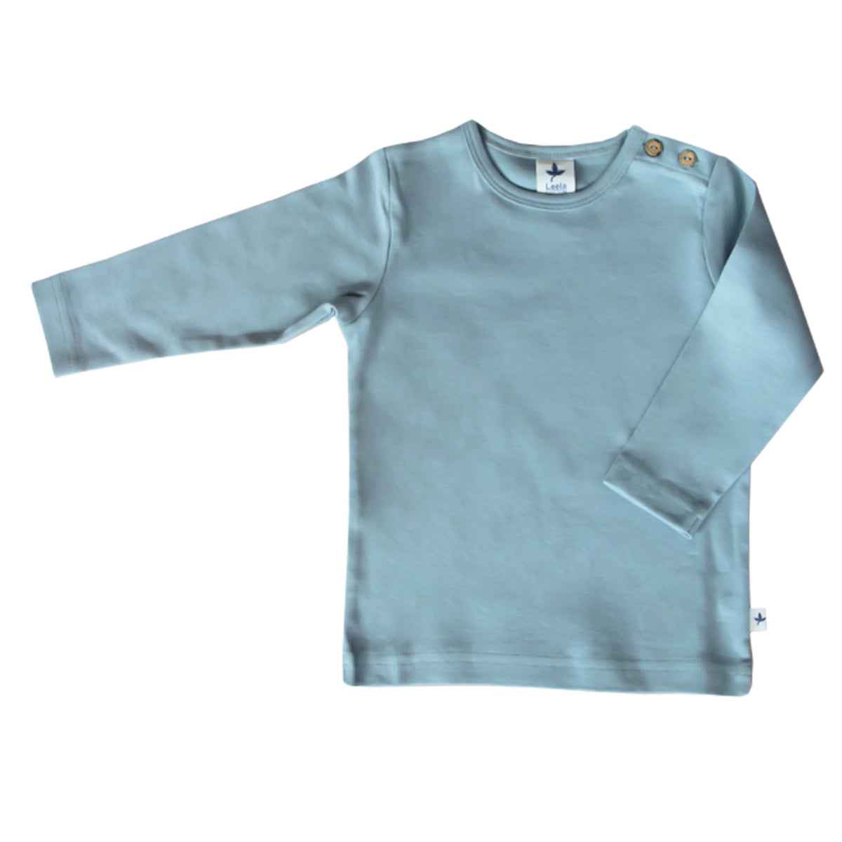 Leela Cotton Langarmshirt uni Bio Baumwolle
