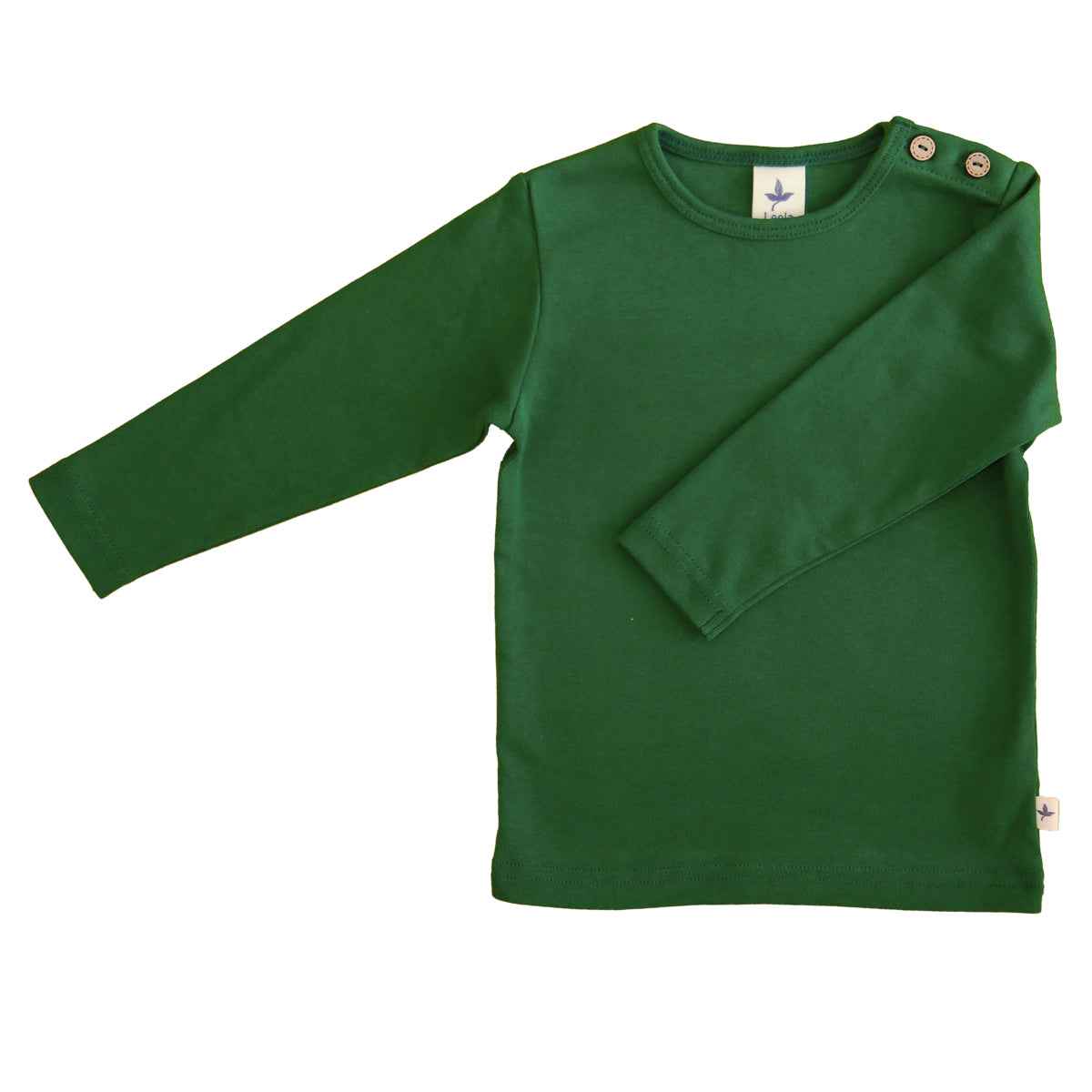 Leela Cotton Langarmshirt uni Bio Baumwolle