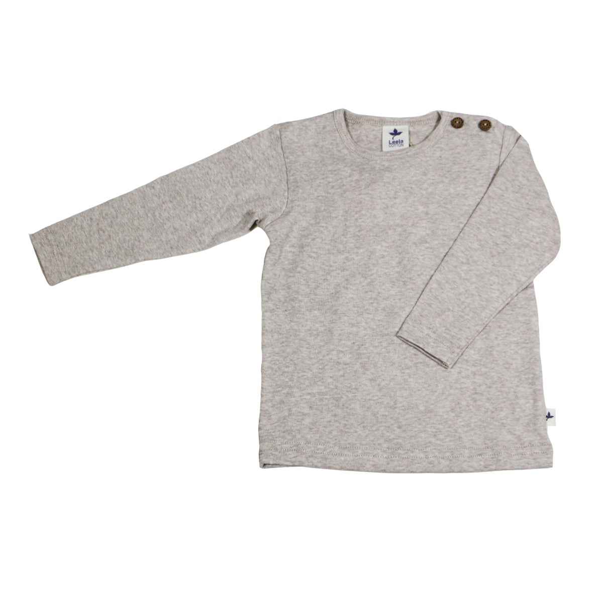 Leela Cotton Langarmshirt uni Bio Baumwolle