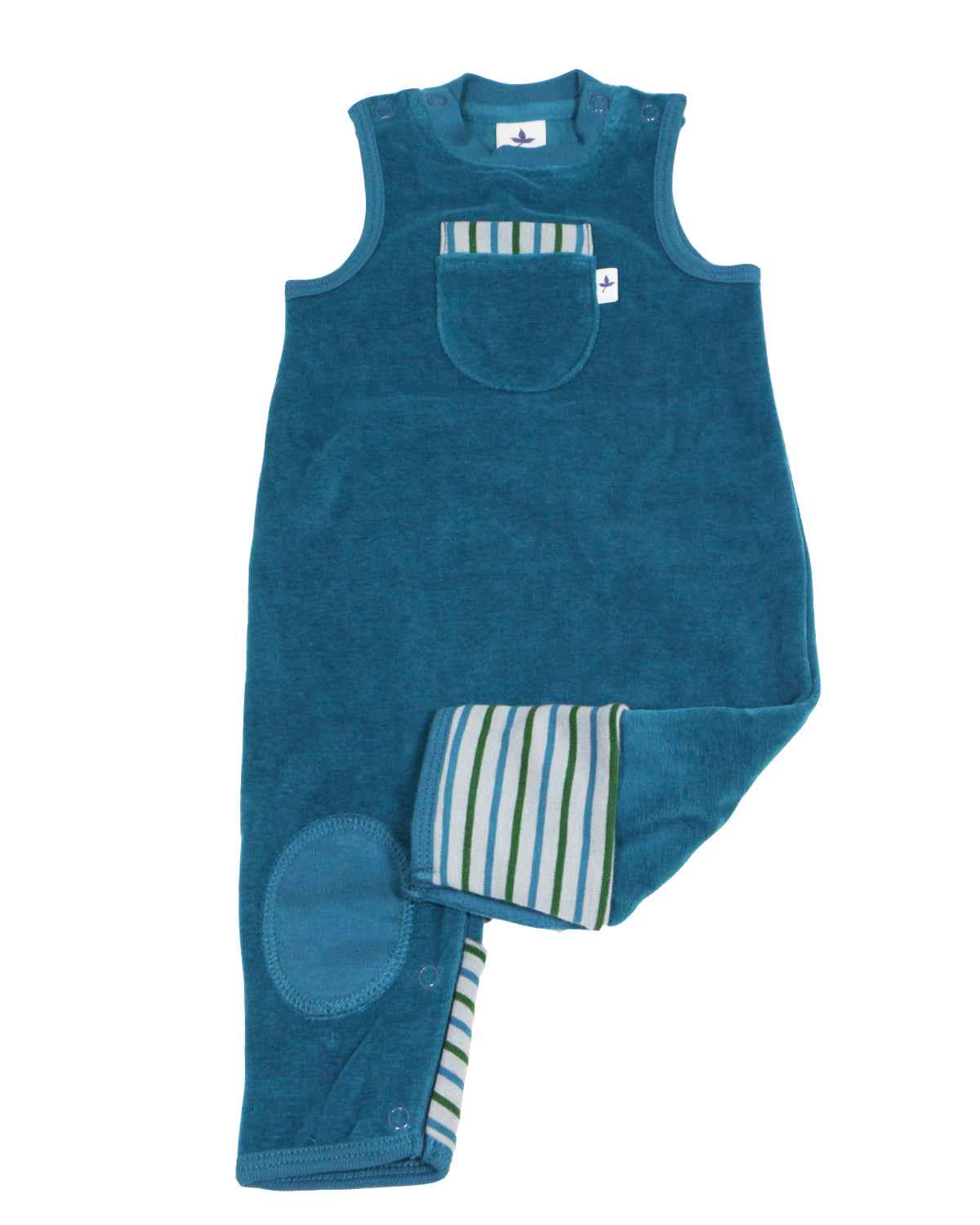 Nicki Strampler Baumwolle (Bio), Farbe ozeanblau