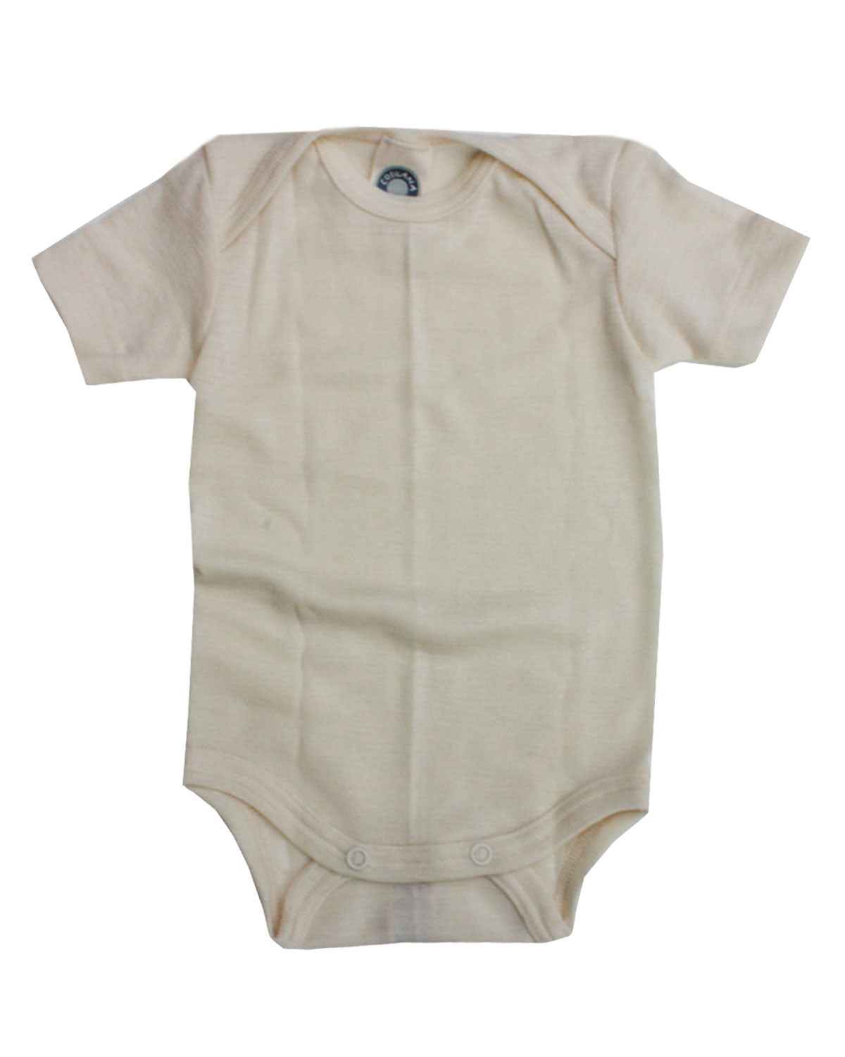 Cosilana Baby Body Kurzarm Uni Wolle Seide