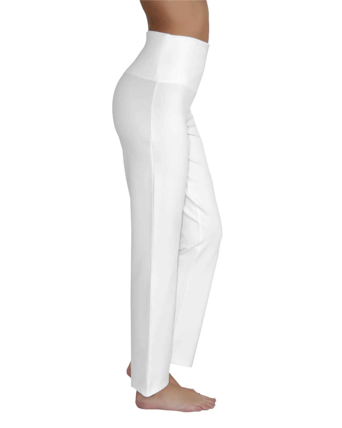 Yogahose mit Umschlagbund Bio Baumwolle Elasthan