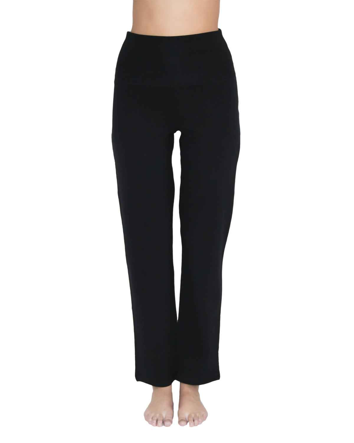 Yogahose mit Umschlagbund Bio Baumwolle Elasthan