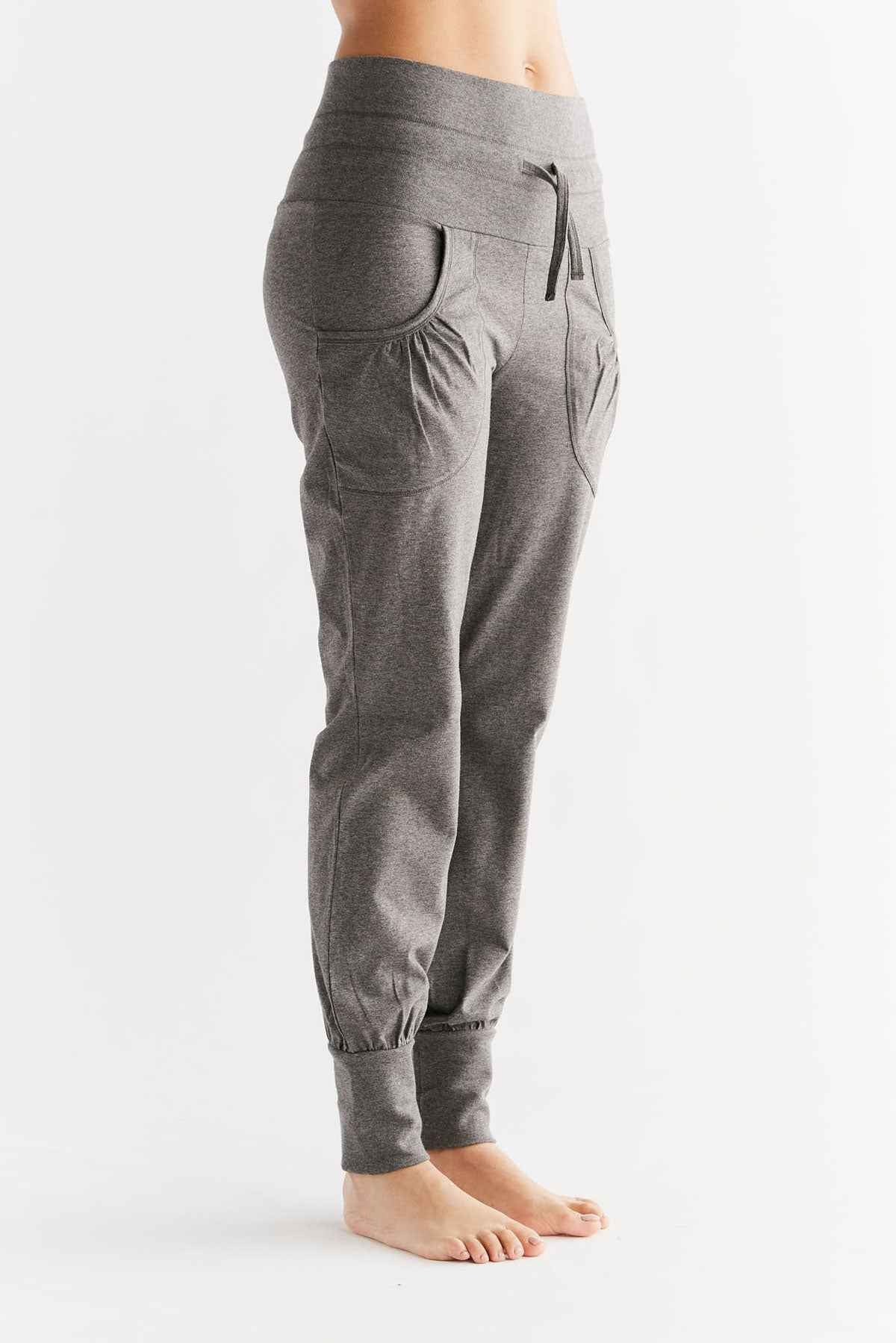 Leela Cotton Yogahose mit Umschlagbund Bio Baumwolle Elasthan