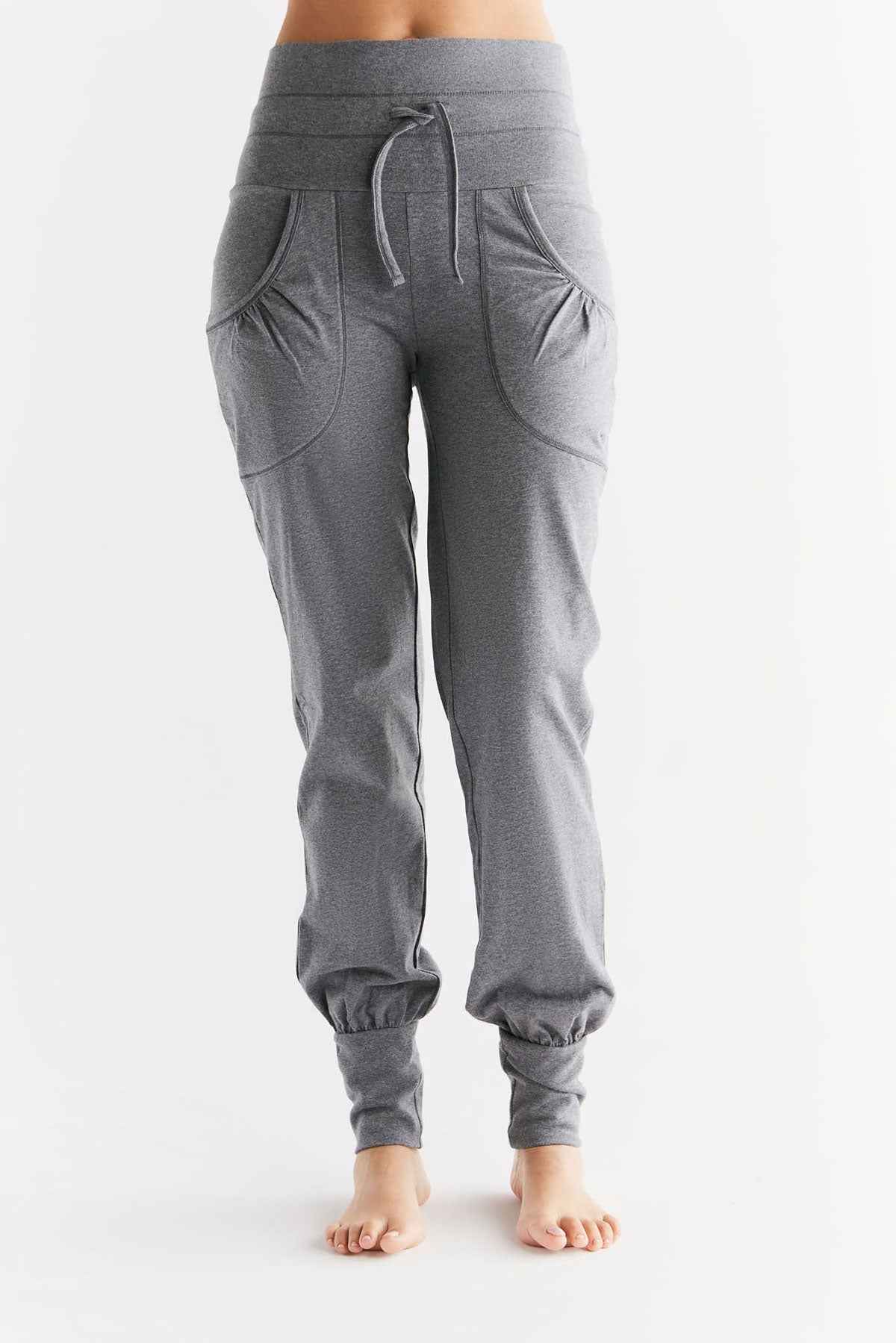 Leela Cotton Yogahose mit Umschlagbund Bio Baumwolle Elasthan