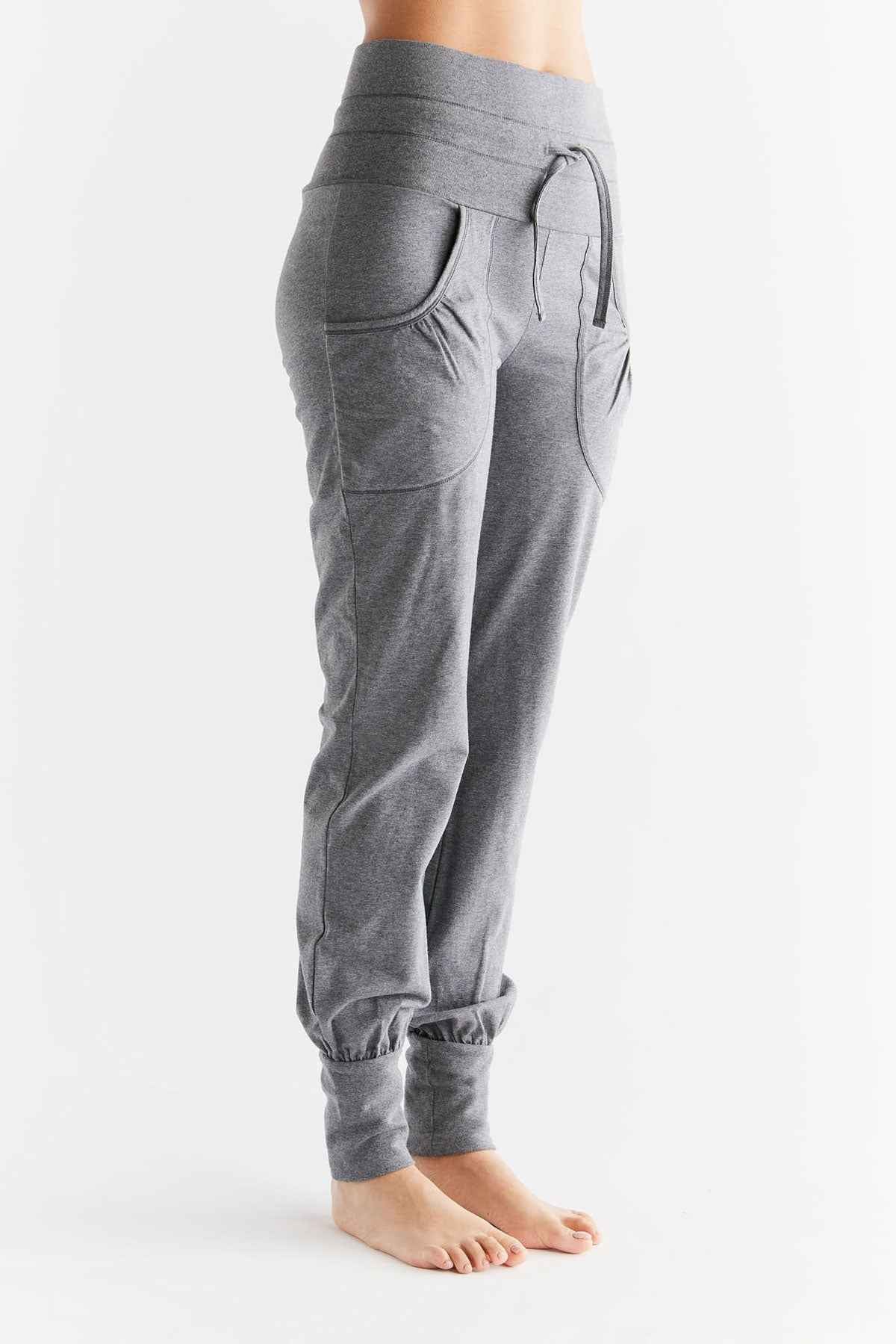 Leela Cotton Yogahose mit Umschlagbund Bio Baumwolle Elasthan