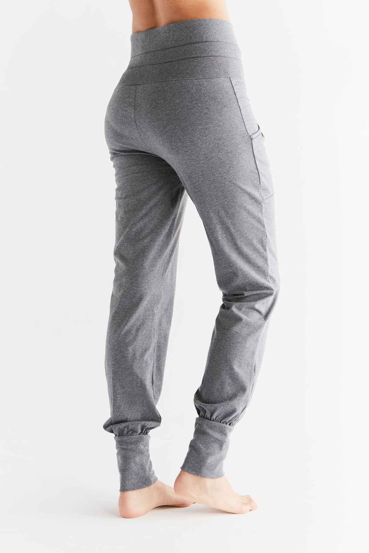 Leela Cotton Yogahose mit Umschlagbund Bio Baumwolle Elasthan