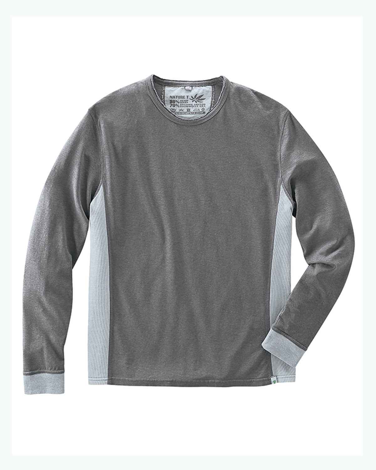 Hempage Herren Longshirt Hanf Bio Baumwolle