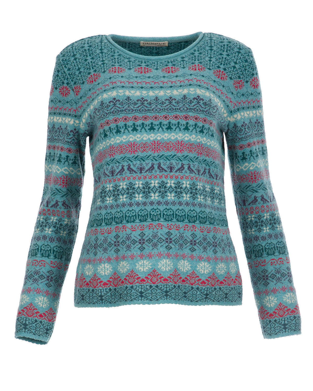 Dunque Jacquard Pullover Bio Baumwolle Wolle