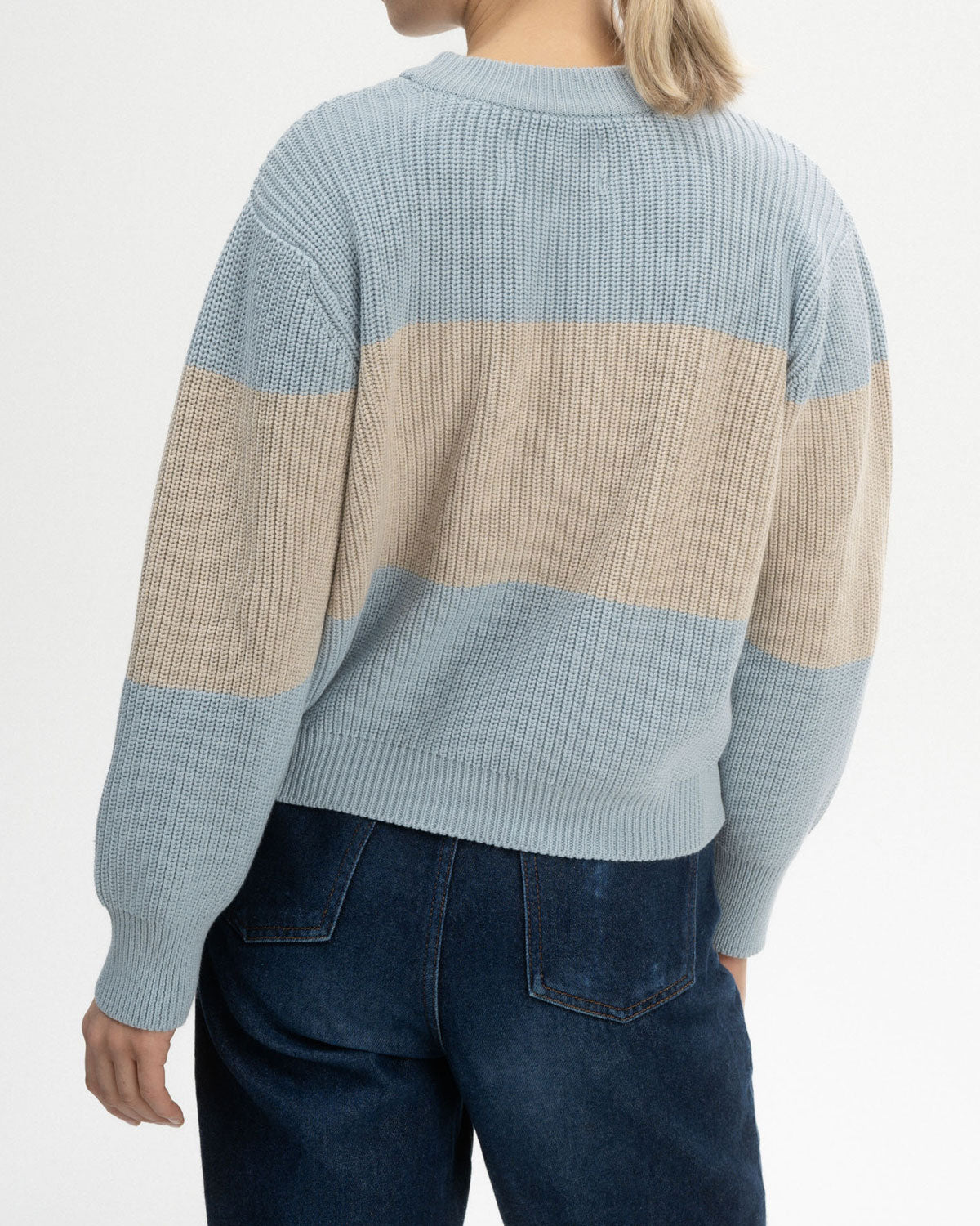 Mela Damen Rippstrick Pullover Bio Baumwolle