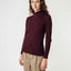 Damen Bio Baumwolle Strickpullover mit Mockneck