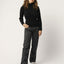 Mela Damen Bio Baumwolle Strickpullover mit Mockneck