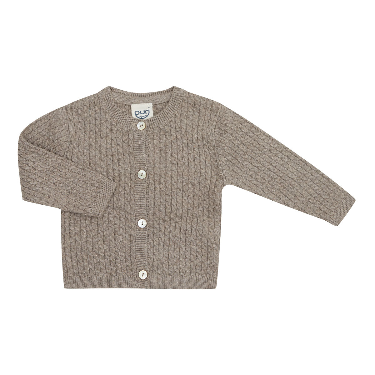 Puri Organic Baby Cardigan Zopfmuster Bio Baumwolle Seide