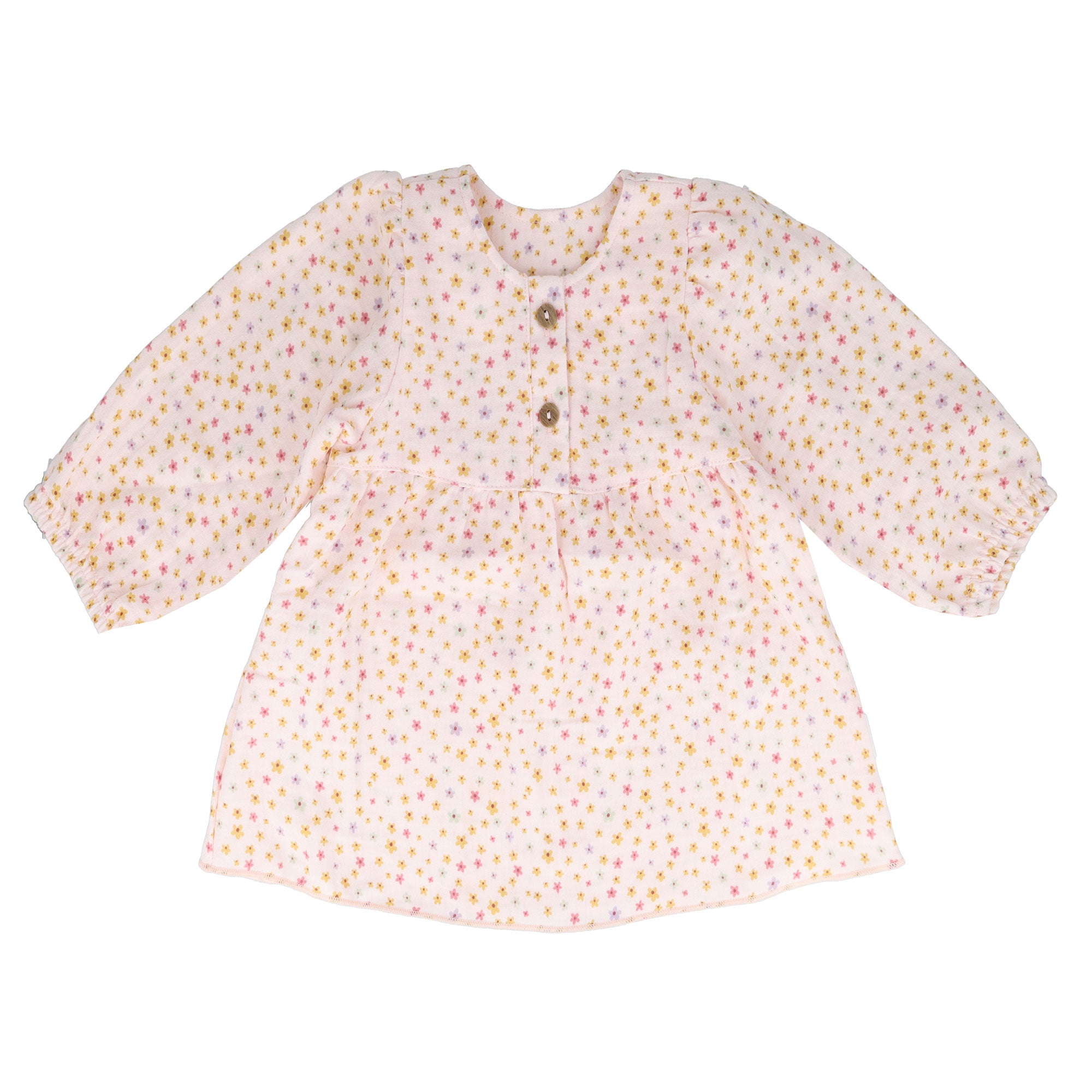 Baby Bluse Langarm Bio Baumwolle Muslin