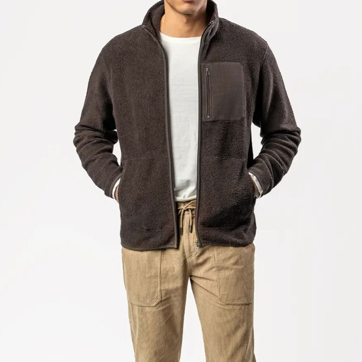 Herren Fleece-Jacke Bio-Baumwolle