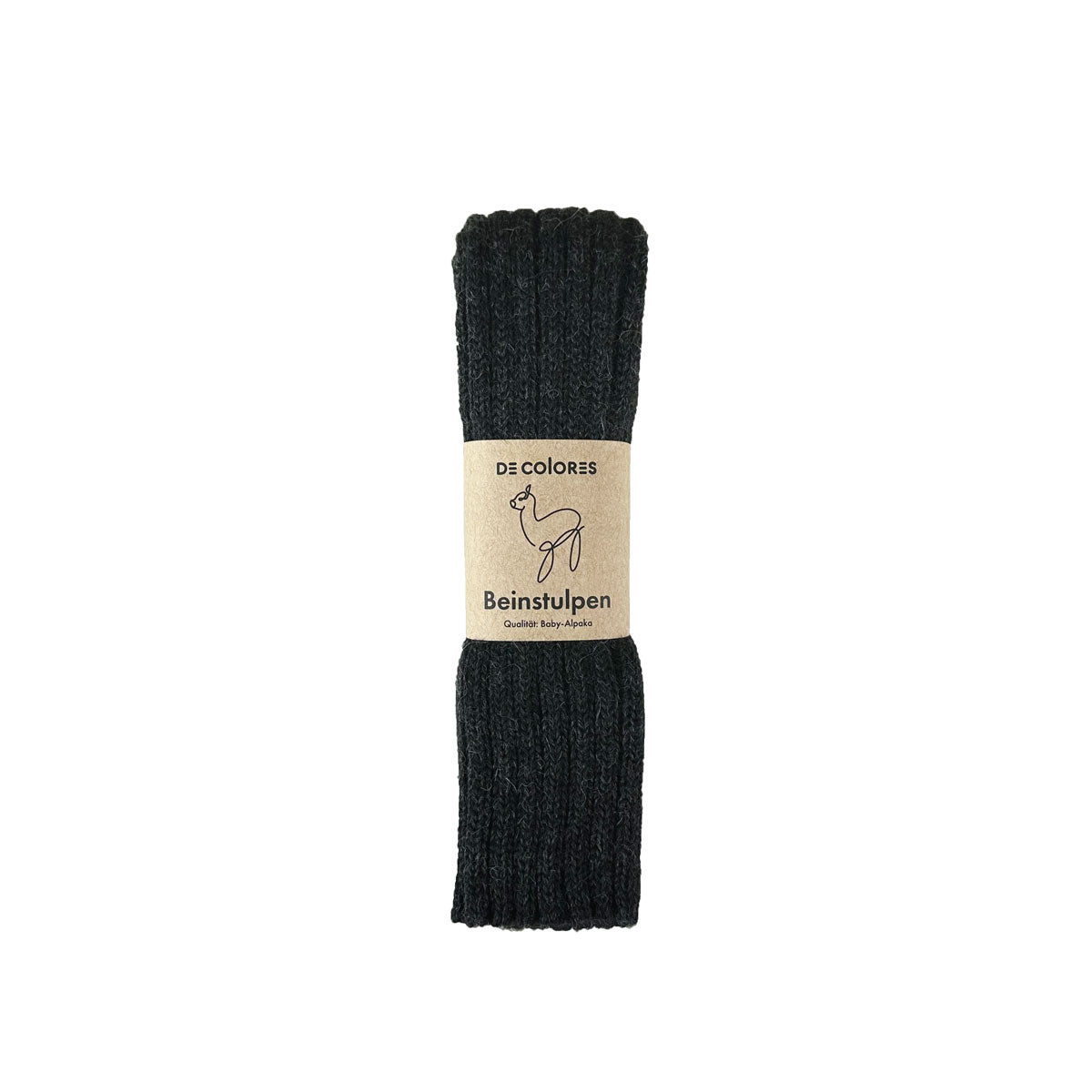 Alpaka Unisex Beinstulpen Rippstrick