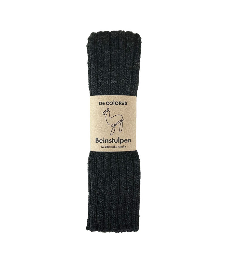 Alpaka Unisex Beinstulpen Rippstrick