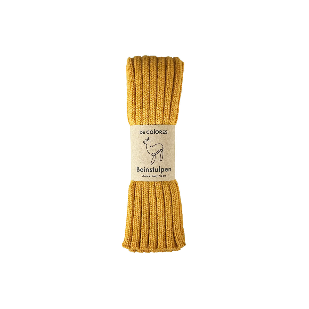 Alpaka Unisex Beinstulpen Rippstrick
