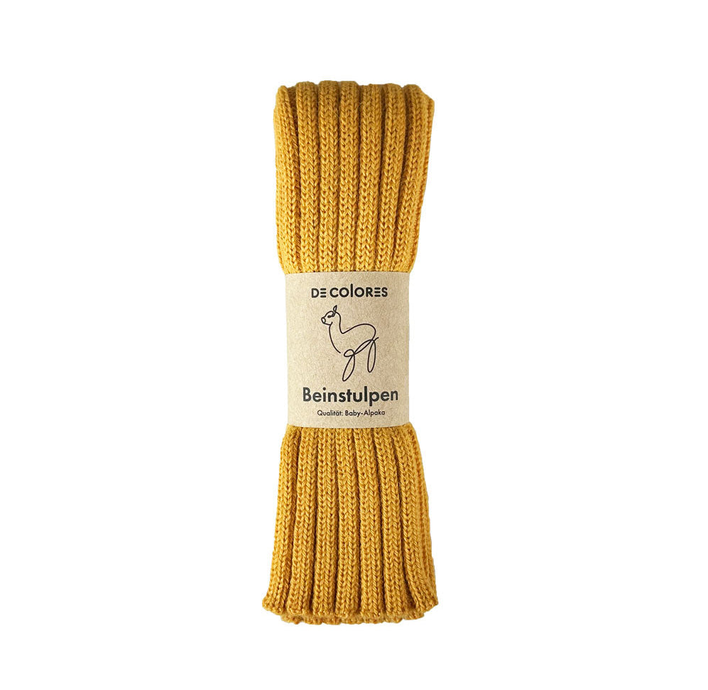 Alpaka Unisex Beinstulpen Rippstrick