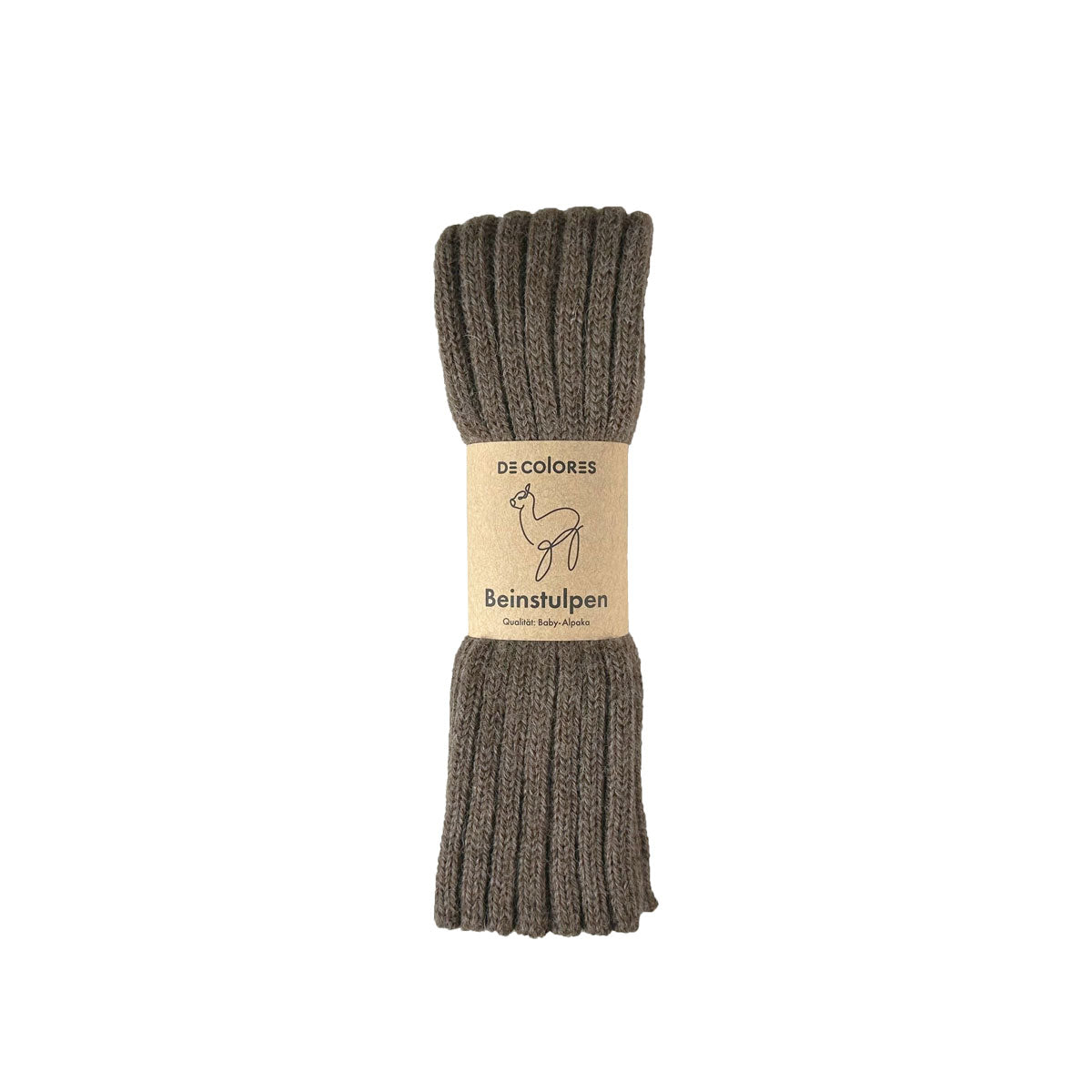 Alpaka Unisex Beinstulpen Rippstrick