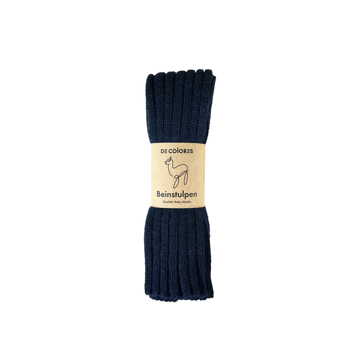 Alpaka Unisex Beinstulpen Rippstrick