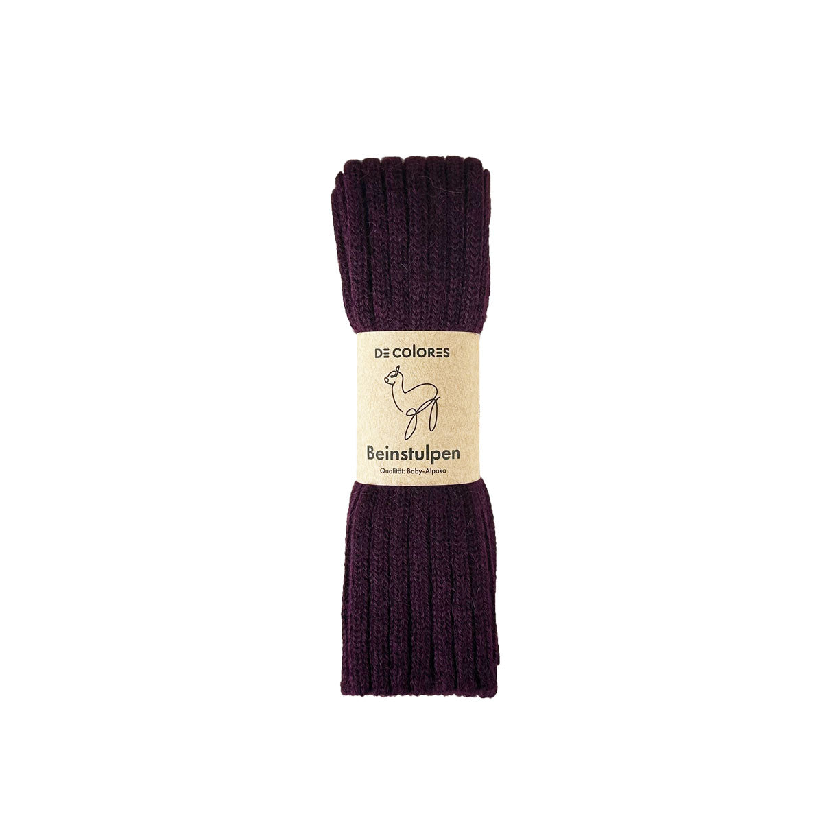 Alpaka Unisex Beinstulpen Rippstrick