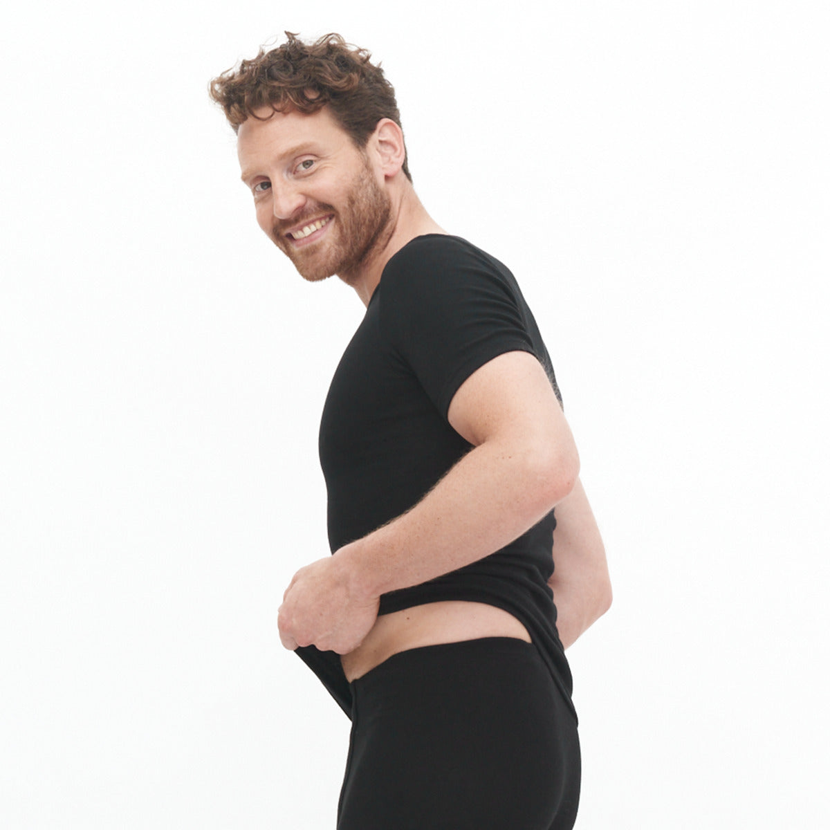 Herren Kurzarm-Unterhemd reine Bio Baumwolle