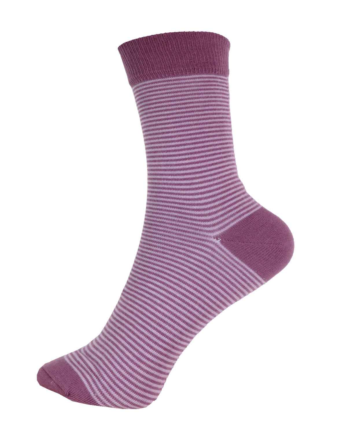 Grödo Damen Socken feingeringelt Bio Baumwolle Elasthan